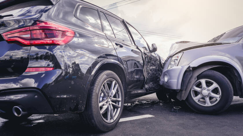 An image of a car accident - Pristine Collision Center - Montebello