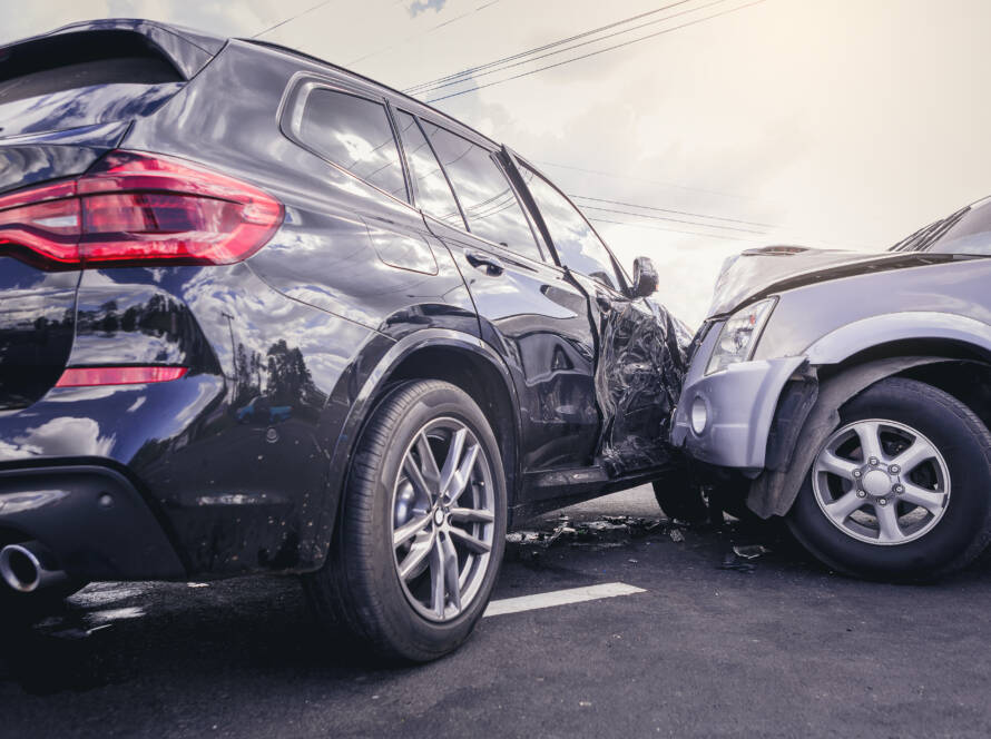 An image of a car accident - Pristine Collision Center - Montebello