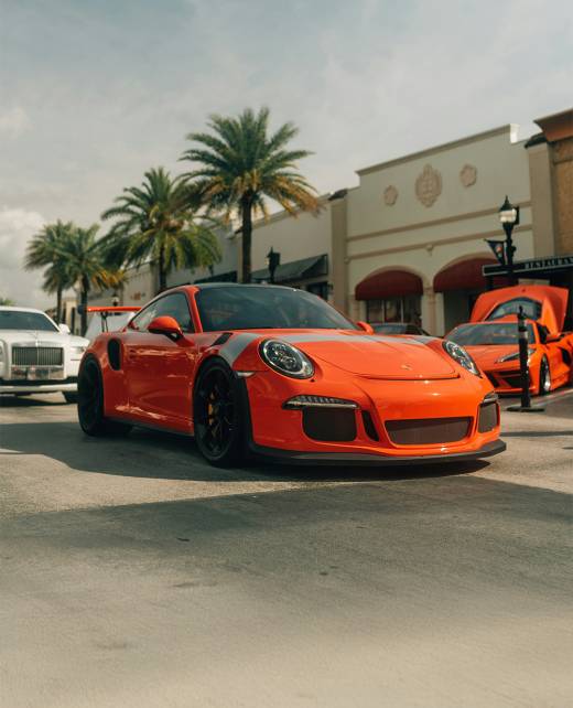 An Orange Porsche
